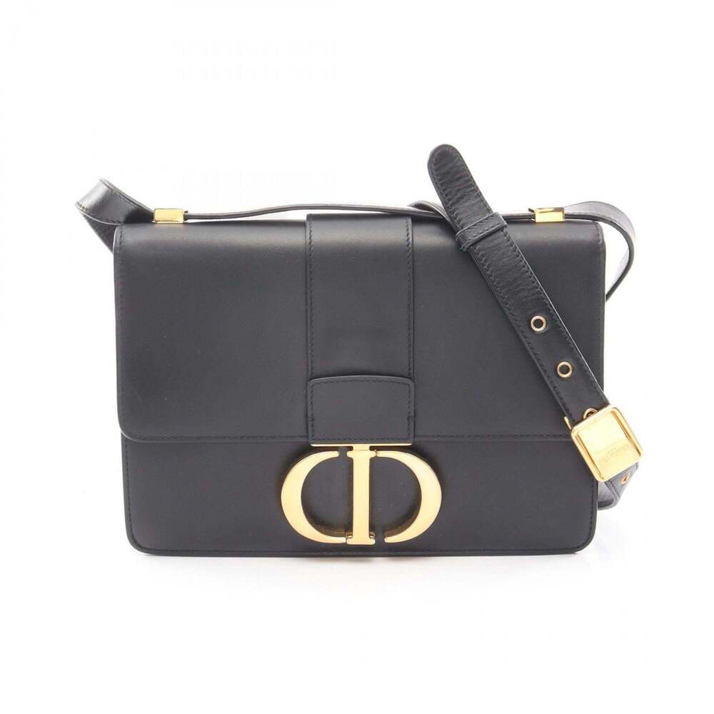 CHRISTIAN DIOR Black Leather Shoulder Bag - Picture 1 of 9